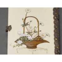 Art du Japon ÉTUI À CARTES SHIBAYAMA EN IVOIRE INCRUSTÉ DE NACRE JAPON MEIJI PERIODE 1868-1912 {PRODUCT_REFERENCE} - 2