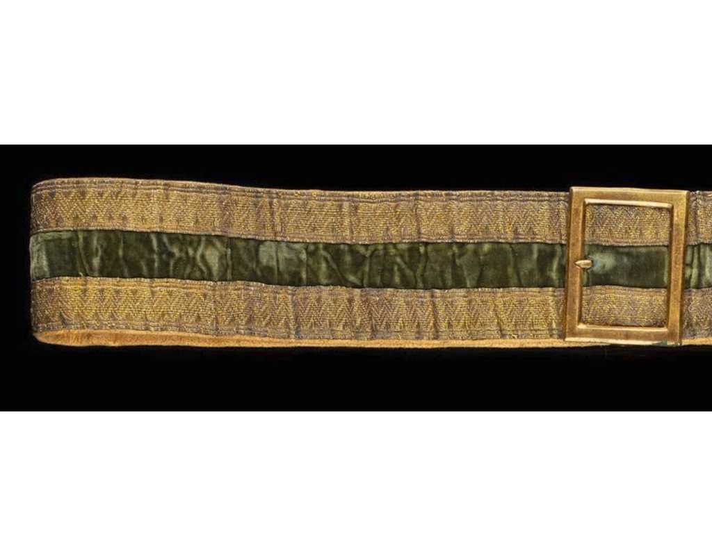 Armes Blanches CEINTURON DE VÉNERIE DU GÉNÉRAL JUNOT, DUC D’ABRANTÈS, D’ÉPOQUE CONSULAT- PREMIER EMPIRE {PRODUCT_REFERENCE} - 2