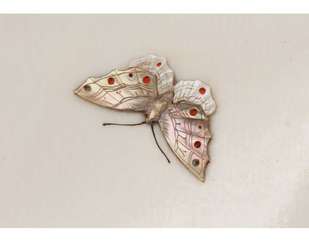 Art du Japon ÉTUI À CARTES SHIBAYAMA EN IVOIRE INCRUSTÉ DE NACRE JAPON MEIJI PERIODE 1868-1912 {PRODUCT_REFERENCE} - 8