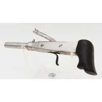Armes de Poing CURIEUX PISTOLET DIT DE BOTTE À PERCUSSION ET À COFFRE FIN XIXè {PRODUCT_REFERENCE} - 2