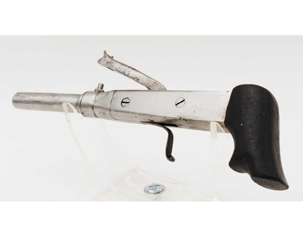 Armes de Poing CURIEUX PISTOLET DIT DE BOTTE À PERCUSSION ET À COFFRE FIN XIXè {PRODUCT_REFERENCE} - 2
