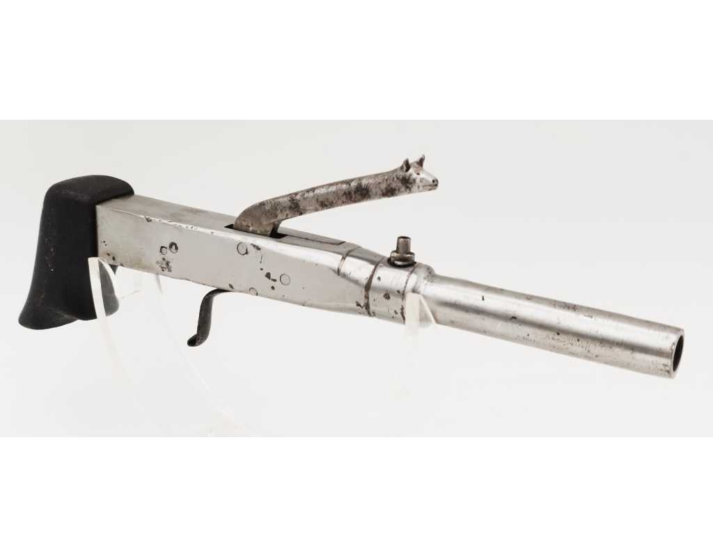 Armes de Poing CURIEUX PISTOLET DIT DE BOTTE À PERCUSSION ET À COFFRE FIN XIXè {PRODUCT_REFERENCE} - 4