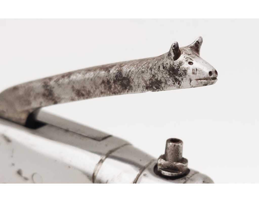 Armes de Poing CURIEUX PISTOLET DIT DE BOTTE À PERCUSSION ET À COFFRE FIN XIXè {PRODUCT_REFERENCE} - 5