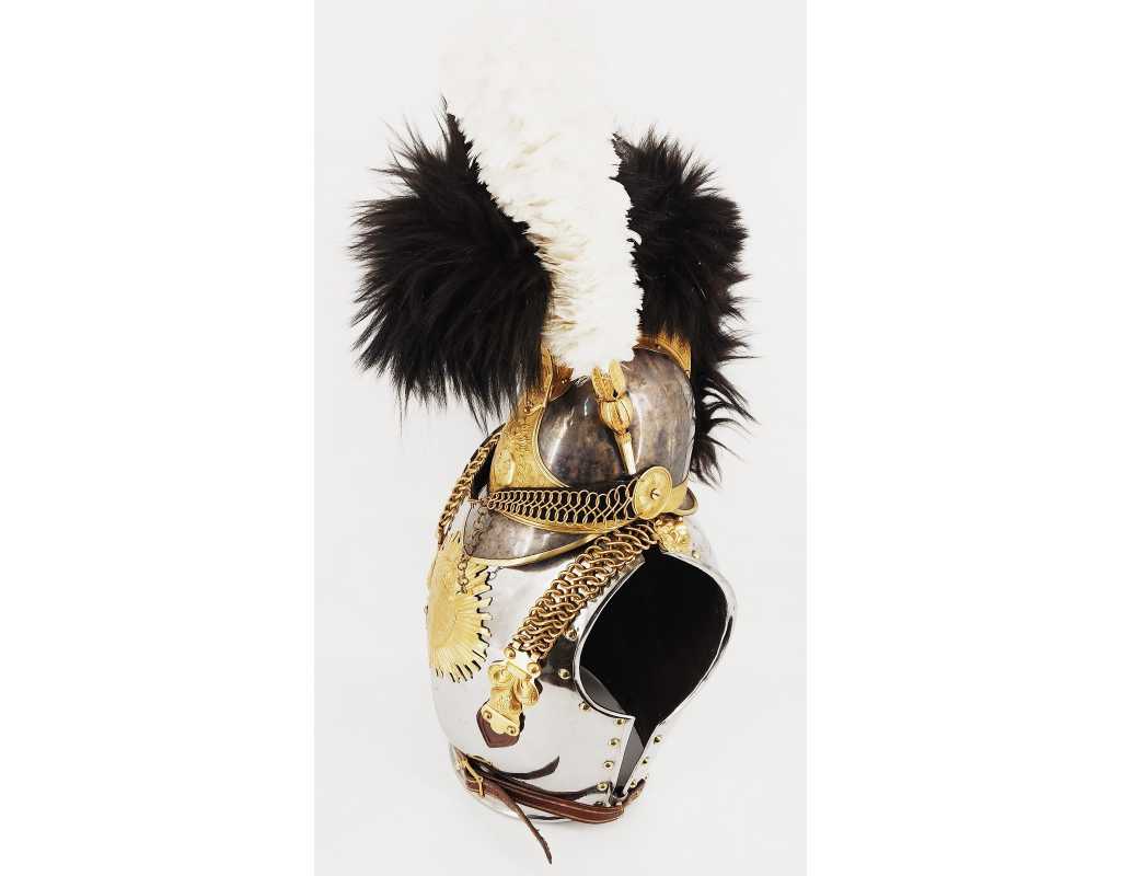 Militaria CASQUE ET CUIRASSE D'OFFICIER DE CUIRASSIERS DE LA GARDE ROYALE MODÈLE 1825 - FRANCE RESTAURATION {PRODUCT_REFERENCE}