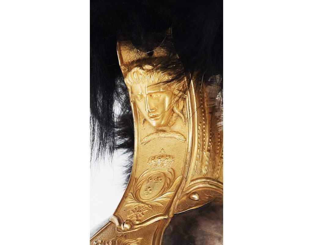 Militaria CASQUE ET CUIRASSE D'OFFICIER DE CUIRASSIERS DE LA GARDE ROYALE MODÈLE 1825 - FRANCE RESTAURATION {PRODUCT_REFERENCE}