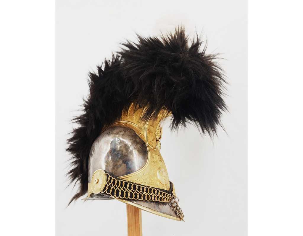 Militaria CASQUE ET CUIRASSE D'OFFICIER DE CUIRASSIERS DE LA GARDE ROYALE MODÈLE 1825 - FRANCE RESTAURATION {PRODUCT_REFERENCE}