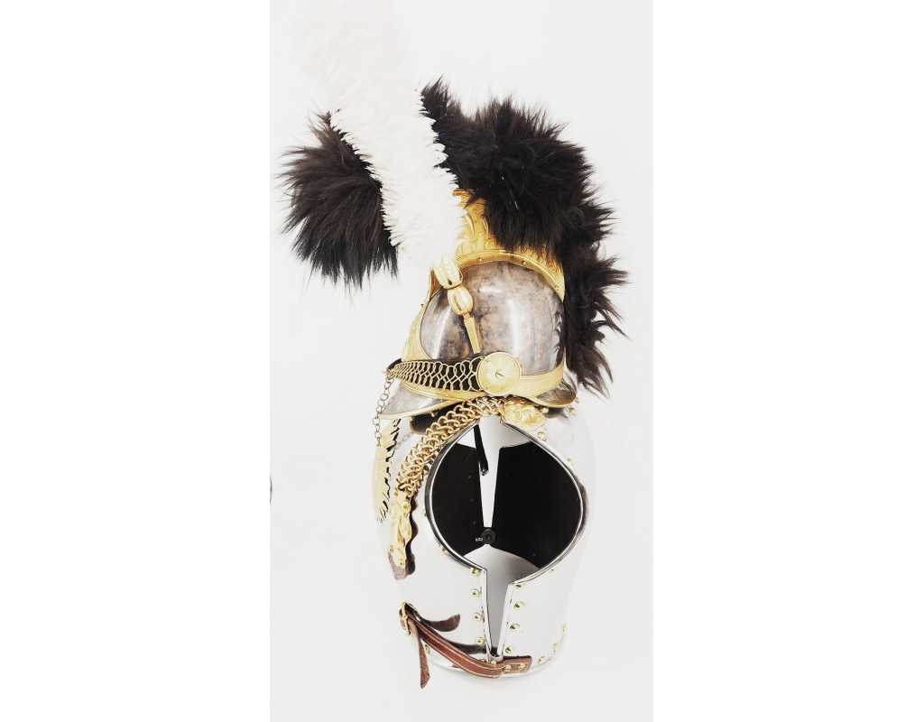 Militaria CASQUE ET CUIRASSE D'OFFICIER DE CUIRASSIERS DE LA GARDE ROYALE MODÈLE 1825 - FRANCE RESTAURATION {PRODUCT_REFERENCE}