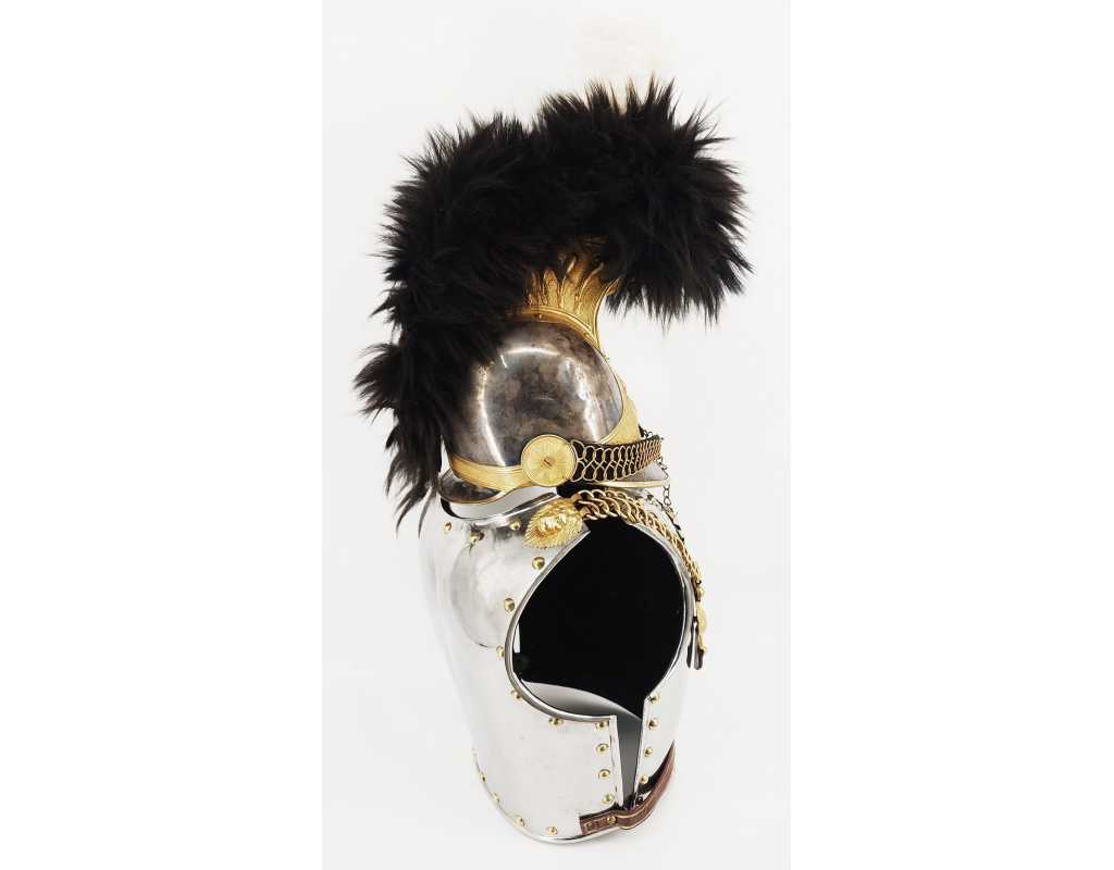 Militaria CASQUE ET CUIRASSE D'OFFICIER DE CUIRASSIERS DE LA GARDE ROYALE MODÈLE 1825 - FRANCE RESTAURATION {PRODUCT_REFERENCE}