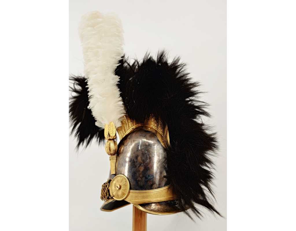 Militaria CASQUE ET CUIRASSE D'OFFICIER DE CUIRASSIERS DE LA GARDE ROYALE MODÈLE 1825 - FRANCE RESTAURATION {PRODUCT_REFERENCE}
