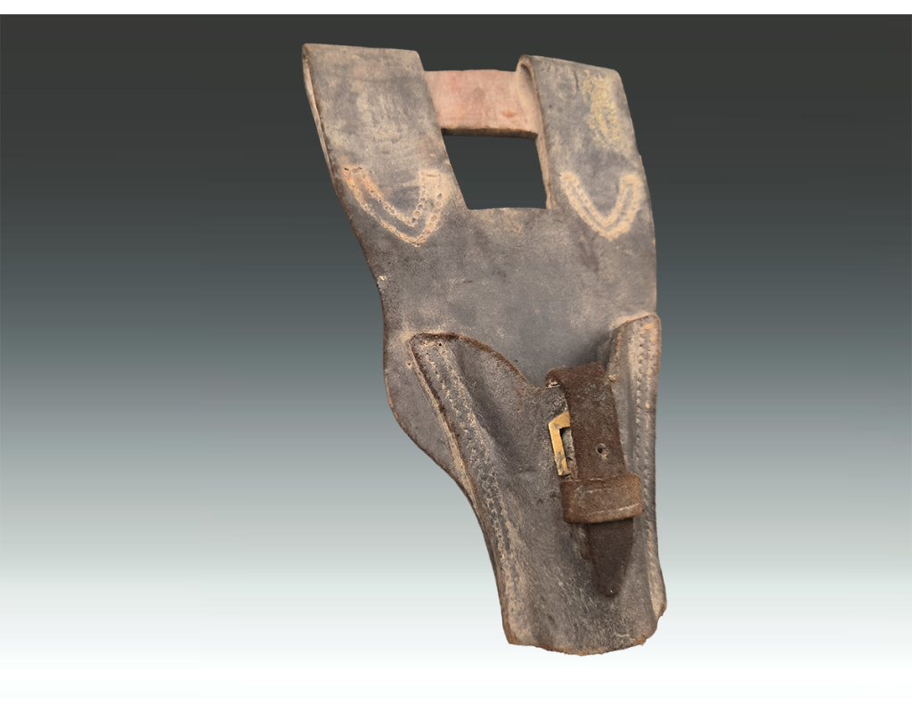 Militaria GOUSSET CUIR PORTE BAÏONNETTE CHASSEPOT MODÈLE 1866 INFANTERIE {PRODUCT_REFERENCE} - 2