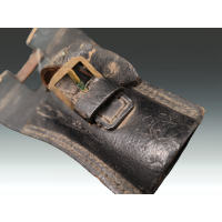 Militaria GOUSSET PORTE BAÏONNETTE GRAS 1874 INFANTERIE CUIR BRUN NOIRCI {PRODUCT_REFERENCE} - 4