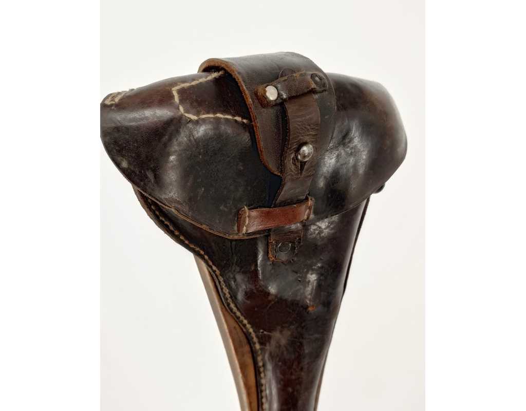 Militaria WW1 PLANCHETTE + ÉTUI CROSSE MILITAIRE POUR PISTOLET LUGER ARTILLERIE - ALLEMAGNE PREMIERE GUERRE MONDIALE - 4
