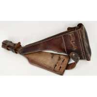 Militaria WW1 PLANCHETTE + ÉTUI CROSSE MILITAIRE POUR PISTOLET LUGER ARTILLERIE - ALLEMAGNE PREMIERE GUERRE MONDIALE - 9