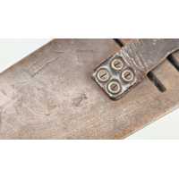 Militaria WW1 PLANCHETTE + ÉTUI CROSSE MILITAIRE POUR PISTOLET LUGER ARTILLERIE - ALLEMAGNE PREMIERE GUERRE MONDIALE - 13
