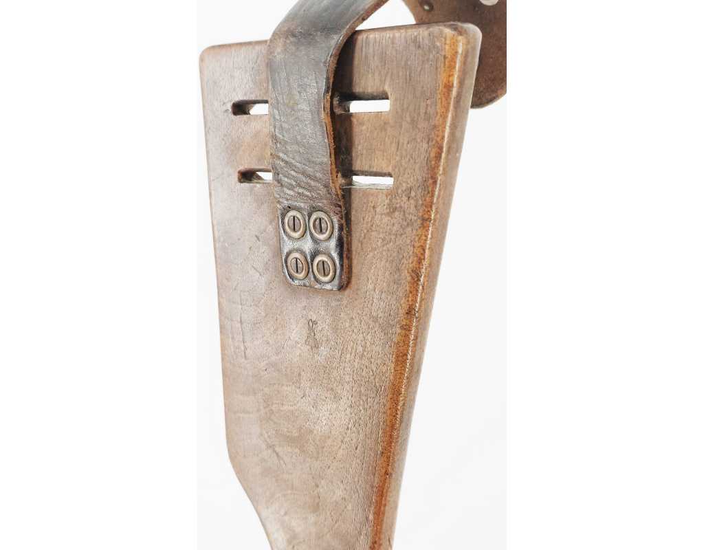 Militaria WW1 PLANCHETTE + ÉTUI CROSSE MILITAIRE POUR PISTOLET LUGER ARTILLERIE - ALLEMAGNE PREMIERE GUERRE MONDIALE - 12