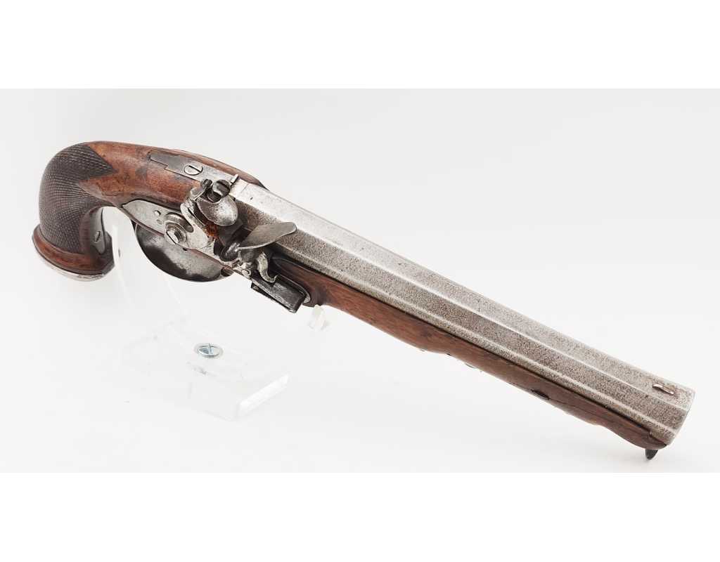 Armes de Poing PISTOLET D'OFFICIER À SILEX P. MEYER ARQUEBUSIER DU ROI À BRUXELLES ÉPOQUE DIRECTOIRE {PRODUCT_REFERENCE} - 3