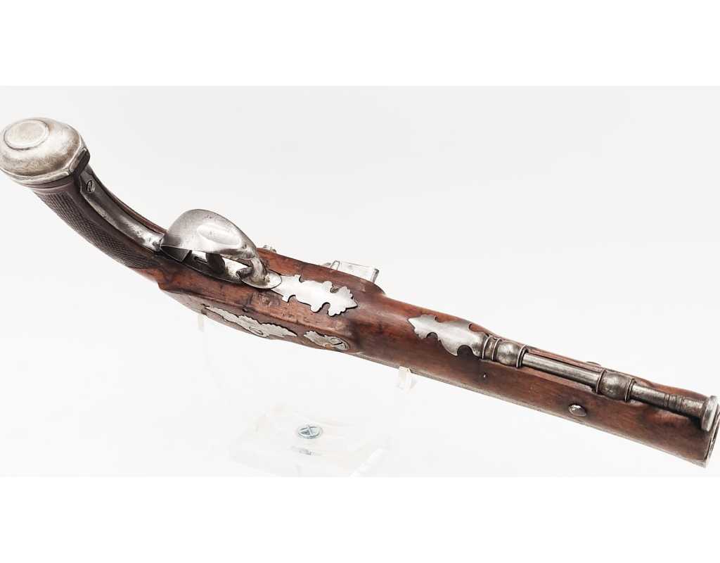 Armes de Poing PISTOLET D'OFFICIER À SILEX P. MEYER ARQUEBUSIER DU ROI À BRUXELLES ÉPOQUE DIRECTOIRE {PRODUCT_REFERENCE} - 4