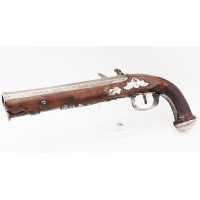 Armes de Poing PISTOLET D'OFFICIER À SILEX P. MEYER ARQUEBUSIER DU ROI À BRUXELLES ÉPOQUE DIRECTOIRE {PRODUCT_REFERENCE} - 5