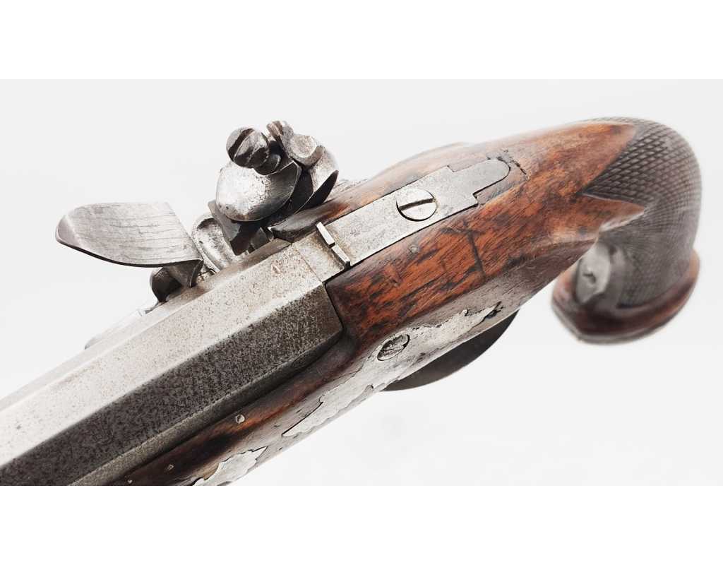 Armes de Poing PISTOLET D'OFFICIER À SILEX P. MEYER ARQUEBUSIER DU ROI À BRUXELLES ÉPOQUE DIRECTOIRE {PRODUCT_REFERENCE} - 7