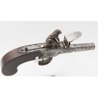 Armes de Poing PISTOLET A SILEX DE GOUSSET DIT DE VOYAGE A BALLE FORCEE CALIBRE 10.2MM J.G JONES {PRODUCT_REFERENCE} - 3