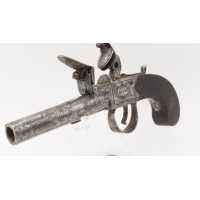 Armes de Poing PISTOLET A SILEX DE GOUSSET DIT DE VOYAGE A BALLE FORCEE CALIBRE 10.2MM J.G JONES {PRODUCT_REFERENCE} - 4