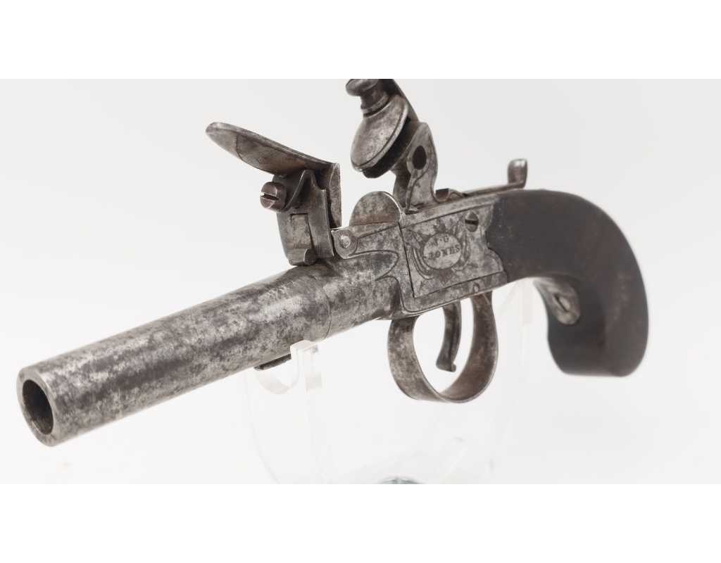 Armes de Poing PISTOLET A SILEX DE GOUSSET DIT DE VOYAGE A BALLE FORCEE CALIBRE 10.2MM J.G JONES {PRODUCT_REFERENCE} - 4