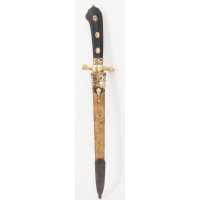 Armes Blanches DAGUE DE CHASSE / COUTEAU DE VÉNERIE SIGNÉ KLINGENTHAL - France fin du XVIIIè - 2