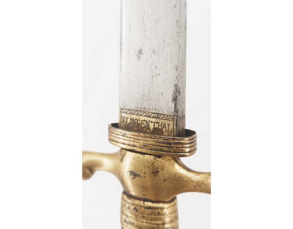 Armes Blanches DAGUE DE CHASSE / COUTEAU DE VÉNERIE SIGNÉ KLINGENTHAL - France fin du XVIIIè - 9