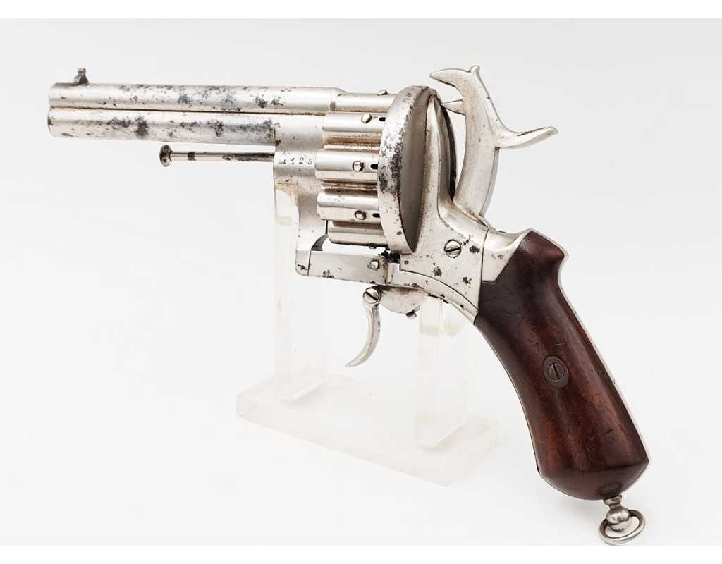Armes de Poing REVOLVER LEFAUCHEUX MODÈLE 1864 20 COUPS CANONS SUPERPOSÉS CALIBRE 7MM À BROCHE - FRANCE SECOND EMPIRE {PRODU