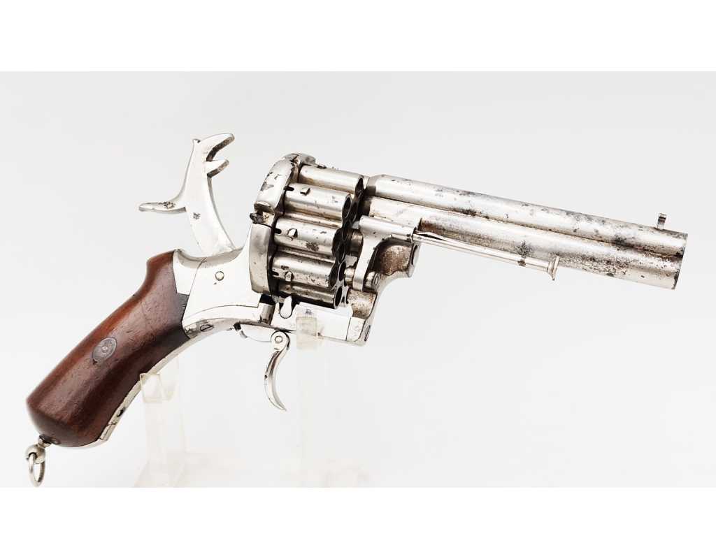 Armes de Poing REVOLVER LEFAUCHEUX MODÈLE 1864 20 COUPS CANONS SUPERPOSÉS CALIBRE 7MM À BROCHE - FRANCE SECOND EMPIRE {PRODU