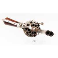 Armes de Poing REVOLVER LEFAUCHEUX MODÈLE 1864 20 COUPS CANONS SUPERPOSÉS CALIBRE 7MM À BROCHE - FRANCE SECOND EMPIRE {PRODU