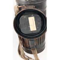 Militaria WW2 BOÎTIER DE MASQUE ANTI - GAZ LUFT NOMINATIF DE 1943 - COMBAT VOSGES 1944 {PRODUCT_REFERENCE} - 6