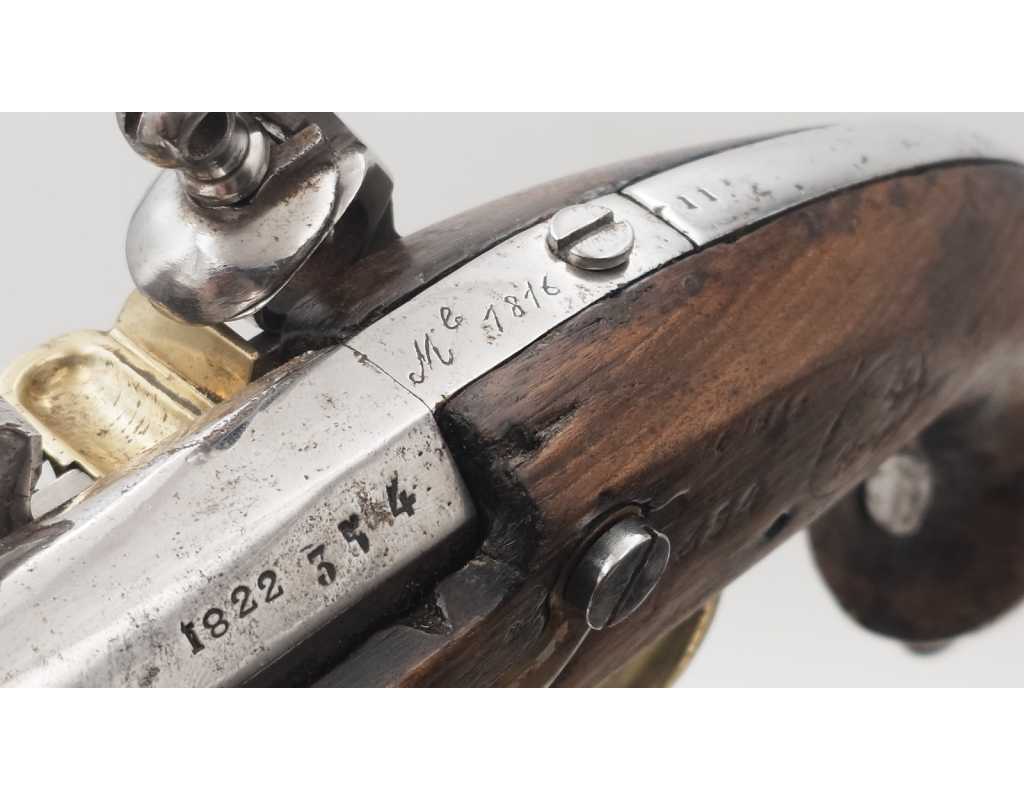 Armes de Poing PISTOLET DE CAVALERIE À SILEX MODÈLE 1816 TULLE 1822 {PRODUCT_REFERENCE} - 6