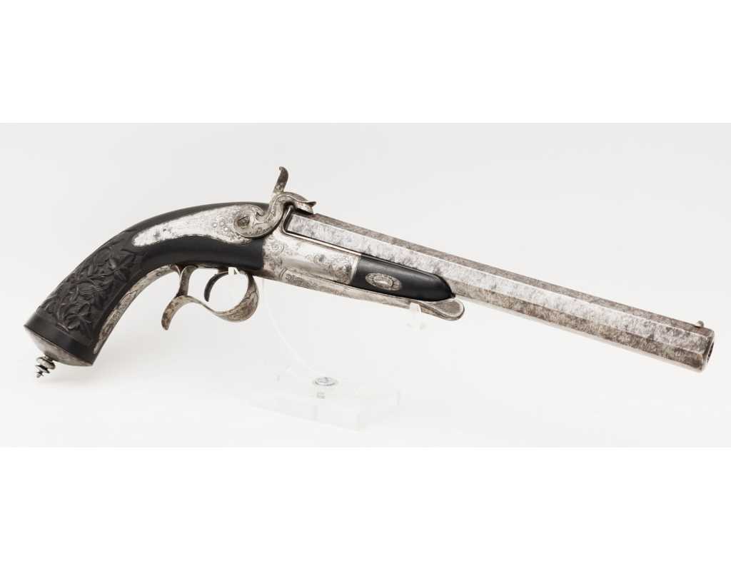 Armes de Poing PISTOLET DE DUEL OU DE TIR SIGNÉ LEFAUCHEUX CALIBRE 12MM À BROCHE No LF9971 - 3
