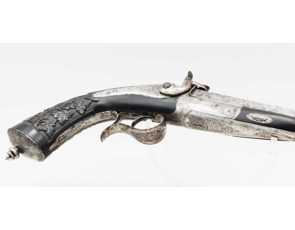 Armes de Poing PISTOLET DE DUEL OU DE TIR SIGNÉ LEFAUCHEUX CALIBRE 12MM À BROCHE No LF9971 - 11