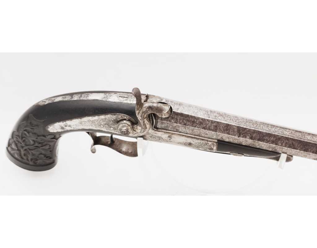 Armes de Poing PISTOLET DE DUEL OU DE TIR SIGNÉ LEFAUCHEUX CALIBRE 12MM À BROCHE No LF9971 - 12
