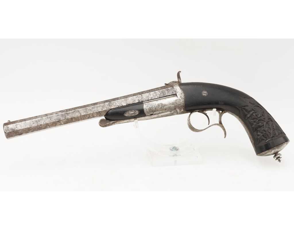 Armes de Poing PISTOLET DE DUEL OU DE TIR SIGNÉ LEFAUCHEUX CALIBRE 12MM À BROCHE No LF9971 - 4