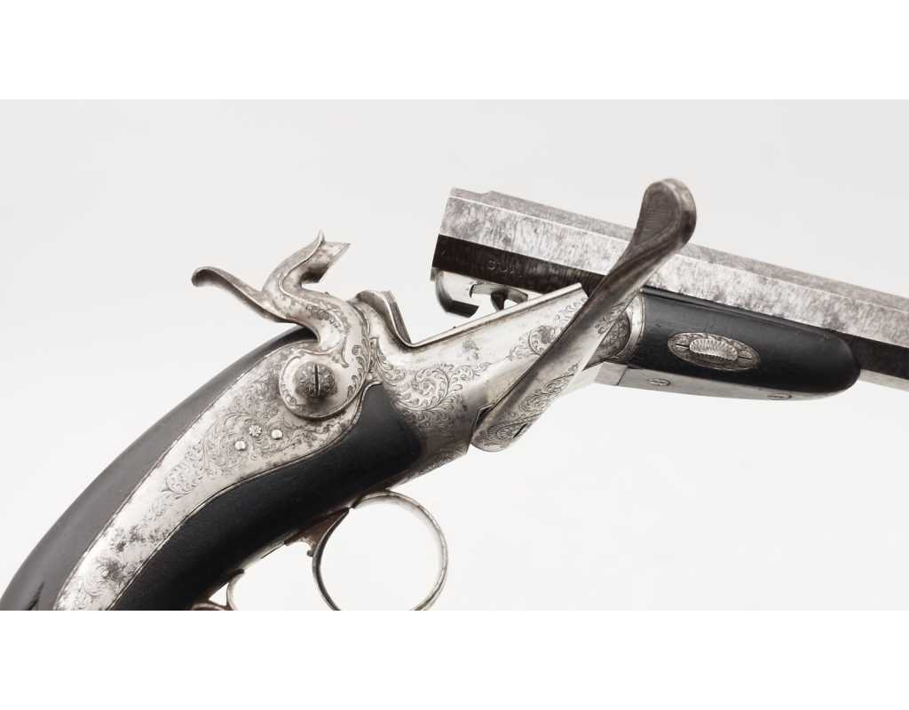 Armes de Poing PISTOLET DE DUEL OU DE TIR SIGNÉ LEFAUCHEUX CALIBRE 12MM À BROCHE No LF9971 - 15