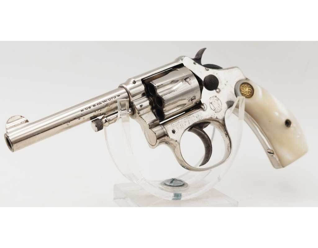 Armes de Poing REVOLVER LADY SMITH HAND EJECTOR 1ER MODÈLE 1899 / 1902 CALIBRE 22L / 5,5MM ANNULAIRE - USA XIXè - 1