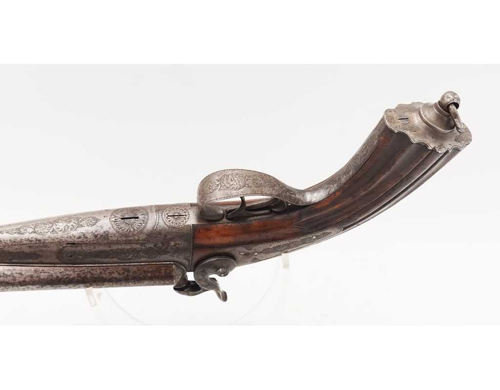 Armes de Poing PAIRE DE PISTOLETS DE VÉNERIE SYSTÈME LEFAUCHEUF CALIBRE BALLE RAYÉ 16/50 À BROCHE - FRANCE XIXè - 14