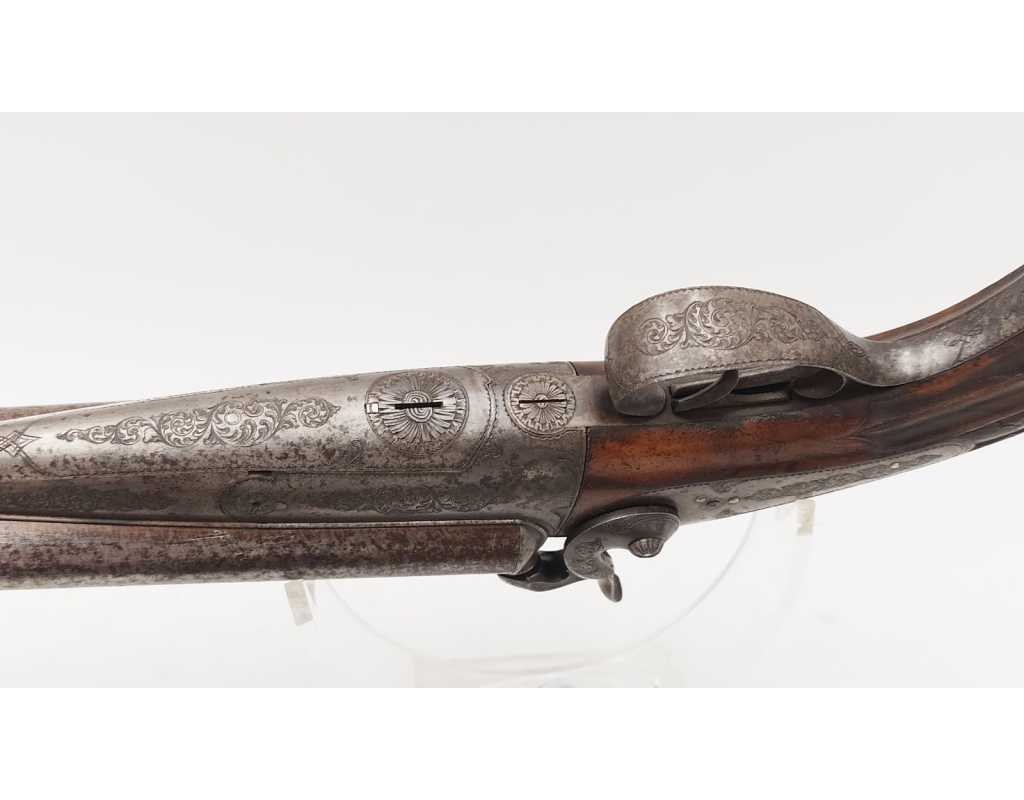 Armes de Poing PAIRE DE PISTOLETS DE VÉNERIE SYSTÈME LEFAUCHEUF CALIBRE BALLE RAYÉ 16/50 À BROCHE - FRANCE XIXè - 9
