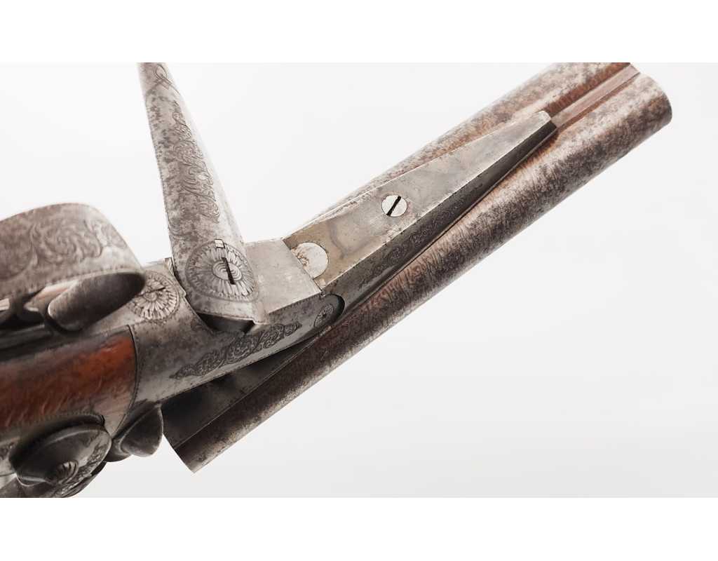 Armes de Poing PAIRE DE PISTOLETS DE VÉNERIE SYSTÈME LEFAUCHEUF CALIBRE BALLE RAYÉ 16/50 À BROCHE - FRANCE XIXè - 11
