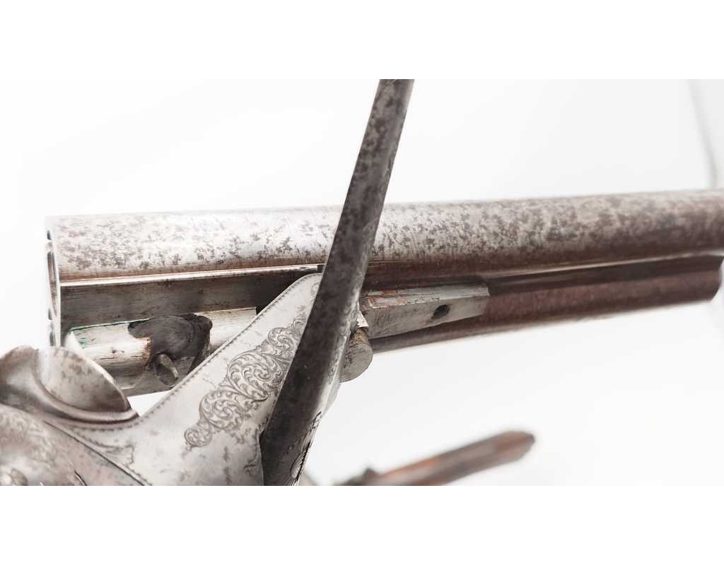 Armes de Poing PAIRE DE PISTOLETS DE VÉNERIE SYSTÈME LEFAUCHEUF CALIBRE BALLE RAYÉ 16/50 À BROCHE - FRANCE XIXè - 18