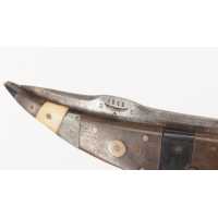 Coutellerie FORT COUTEAU PLIANT ANCRE DE MARINE DATÉ 1912 - FRANCE XIXè 37645-6 - 3