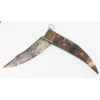 Coutellerie FORT COUTEAU PLIANT ANCRE DE MARINE DATÉ 1912 - FRANCE XIXè 37645-6 - 4