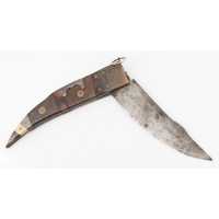 Coutellerie FORT COUTEAU PLIANT ANCRE DE MARINE DATÉ 1912 - FRANCE XIXè 37645-6 - 5