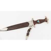 Militaria DAGUE DE SERVICE DE LA SA 1933 FABRICATION Thomas Wielpütz SOLINGEN RZM M7/33 - 2