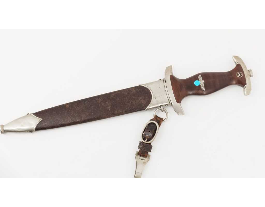 Militaria DAGUE DE SERVICE DE LA SA 1933 FABRICATION Thomas Wielpütz SOLINGEN RZM M7/33 - 2