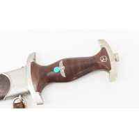 Militaria DAGUE DE SERVICE DE LA SA 1933 FABRICATION Thomas Wielpütz SOLINGEN RZM M7/33 - 7