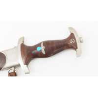 Militaria DAGUE DE SERVICE DE LA SA 1933 FABRICATION Thomas Wielpütz SOLINGEN RZM M7/33 - 14